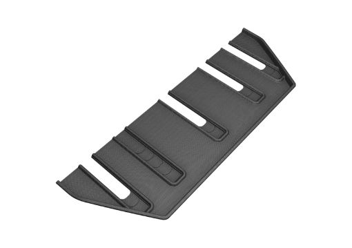 Picture of 3D MAXpider 2017 - 2020 Tesla Model X Folding 7 - Seats Kagu 3rd Row Floormats - Black