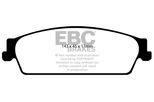 Picture of EBC 09 - 14 Cadillac Escalade 6.0 Hybrid Extra Duty Rear Brake Pads
