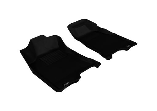 Picture of 3D MAXpider 2004 - 2012 ChevroletGMC ColoradoCanyon Crew Cab Kagu 1st Row Floormat - Black