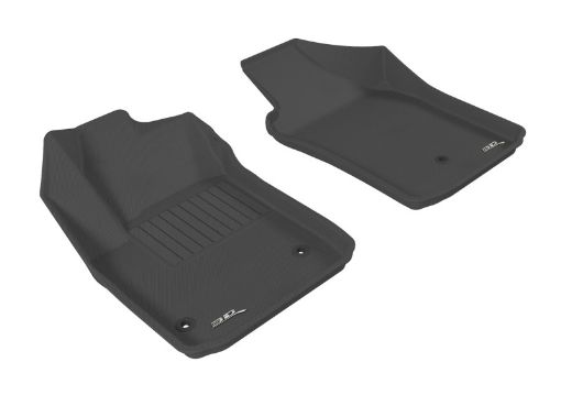 Picture of 3D MAXpider 2012 - 2019 Fiat 500500E Kagu 1st Row Floormat - Black