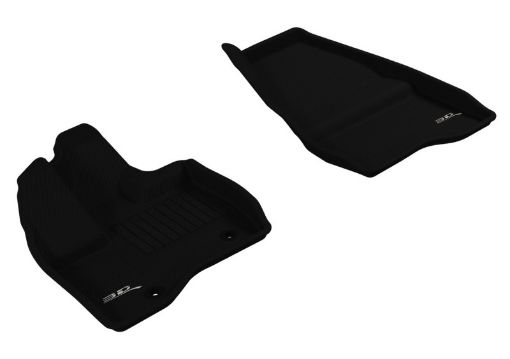 Picture of 3D MAXpider 2011 - 2014 Ford Explorer Kagu 1st Row Floormat - Black