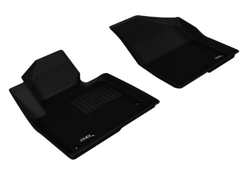 Picture of 3D MAXpider 2013 - 2019 Hyundai Santa Fe SportSanta FeSanta Fe Xl Kagu 1st Row Floormat - Black