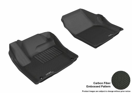 Picture of 3D MAXpider 2012 - 2020 Land Rover Range Rover Evoque Kagu 1st Row Floormat - Black