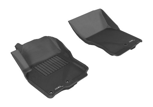 Picture of 3D MAXpider 2005 - 2019 Nissan Frontier CrewKing Cab Kagu 1st Row Floormat - Black