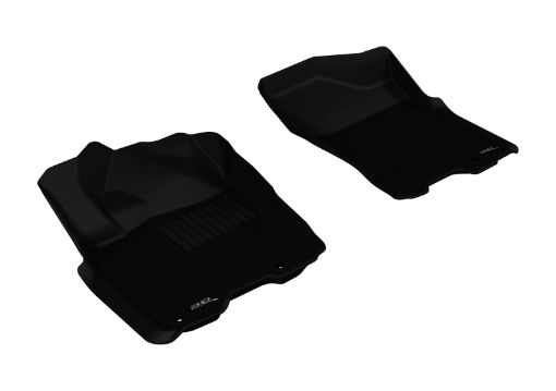 Picture of 3D MAXpider 2009 - 2015 Nissan Titan KingCrew Cab Kagu 1st Row Floormat - Black