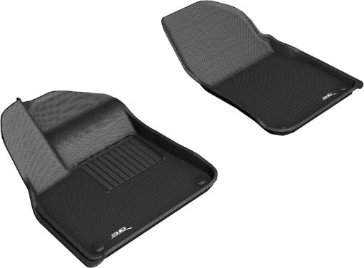 Picture of 3D MAXpider 2019 - 2019 Porsche Cayenne Kagu 1st Row Floormat - Black