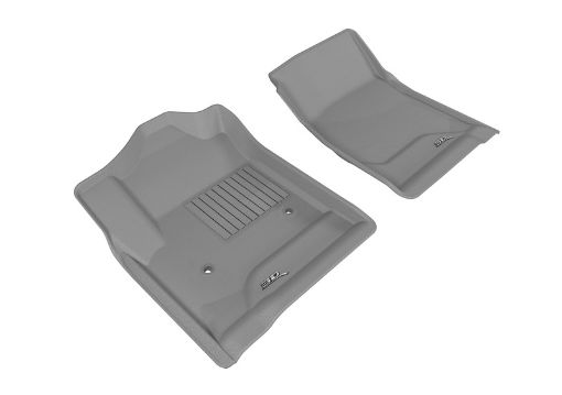 Picture of 3D MAXpider 2014 - 2018 ChevroletGMC SilveradoSierra Regular Cab Kagu 1st Row Floormat - Gray