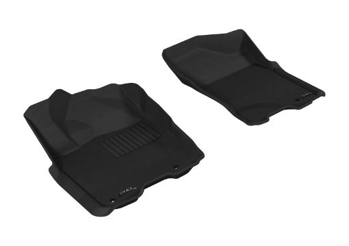 Picture of 3D MAXpider 2009 - 2015 Nissan Titan KingCrew Cab Kagu 1st Row Floormat - Gray