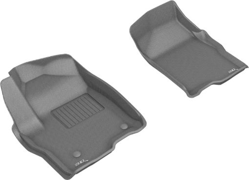 Picture of 3D MAXpider 2019 - 2020 GMCChevrolet Sierra 1500Silverado 1500 Kagu 1st Row Floormat - Gray