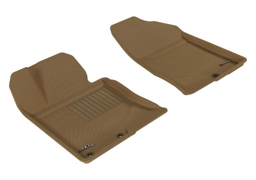 Picture of 3D MAXpider 2011 - 2014 Hyundai Sonata2015 Sonata Hybrid Kagu 1st Row Floormat - Tan