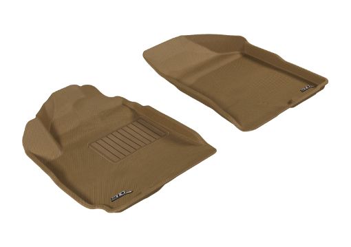 Picture of 3D MAXpider 2010 - 2012 Hyundai Santa Fe Kagu 1st Row Floormat - Tan