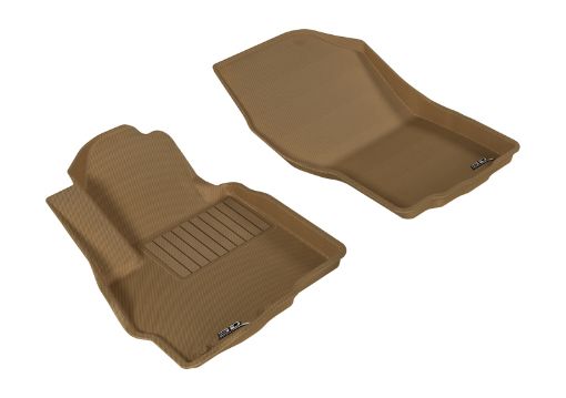 Picture of 3D MAXpider 2011 - 2019 Mitsubishi Outlander Sport Kagu 1st Row Floormat - Tan