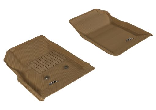 Picture of 3D MAXpider 2015 - 2020 ChevroletGMC ColoradoCanyon Crew Cab Kagu 1st Row Floormat - Tan