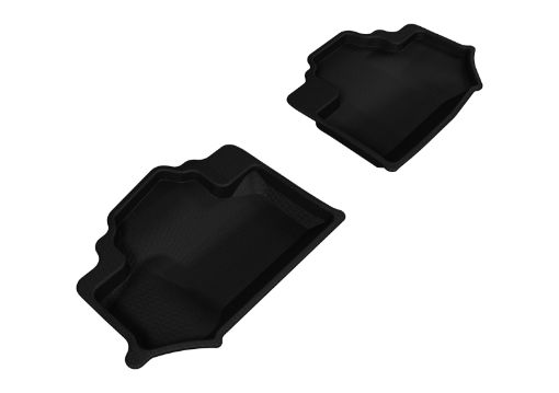 Picture of 3D MAXpider 2014 - 2018 Jeep Wrangler JK 2 - Door Kagu 2nd Row Floormats - Black