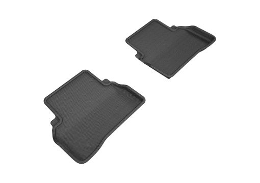 Picture of 3D MAXpider 2015 - 2020 Mercedes Benz C - Class Sedan W205 Kagu 2nd Row Floormats - Black
