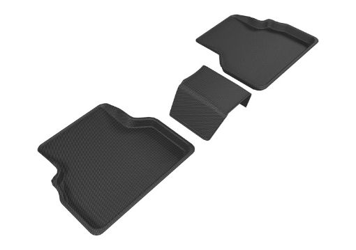 Picture of 3D MAXpider 2015 - 2018 Audi Q3 Kagu 2nd Row Floormats - Black