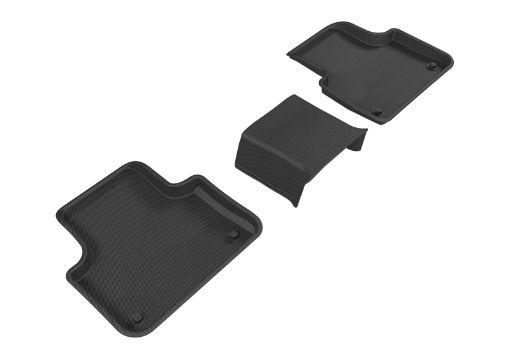 Picture of 3D MAXpider 2017 - 2020 Audi Q7Q8 Kagu 2nd Row Floormats - Black