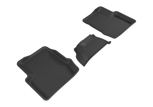 Picture of 3D MAXpider 2015 - 2019 Fiat 500X Kagu 2nd Row Floormats - Black