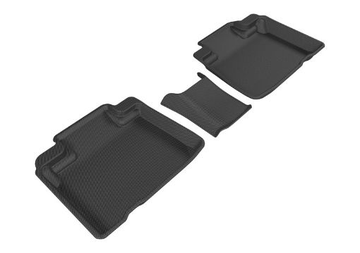 Picture of 3D MAXpider 2015 - 2020 Ford Edge Kagu 2nd Row Floormats - Black
