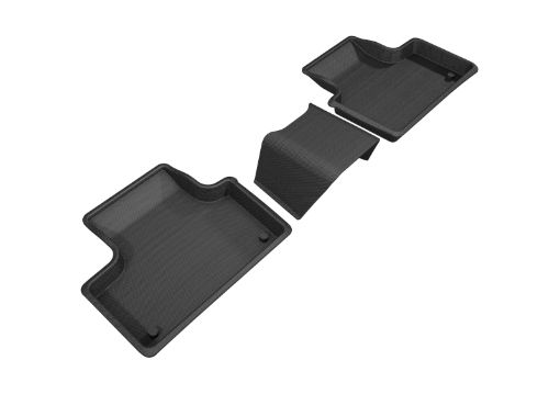 Picture of 3D MAXpider 2018 - 2020 Volvo XC60 Kagu 2nd Row Floormats - Black