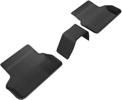 Picture of 3D MAXpider 2017 - 2020 BMW 5 Series G30G31 Kagu 2nd Row Floormats - Black