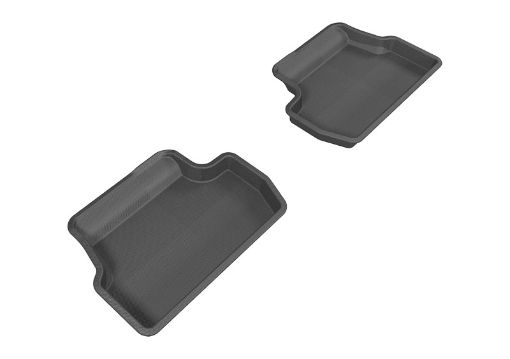 Picture of 3D MAXpider 2014 - 2019 Mini Hardtop 2 - Door Kagu 2nd Row Floormats - Black