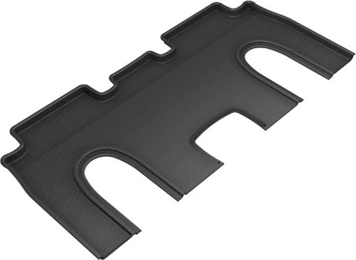 Picture of 3D MAXpider 2016 - 2018 Tesla Model X 6 - Seats w Console Kagu 2nd Row Floormats - Black