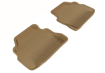 Picture of 3D MAXpider 2007 - 2013 BMW 3 Series E92 Kagu 2nd Row Floormats - Tan