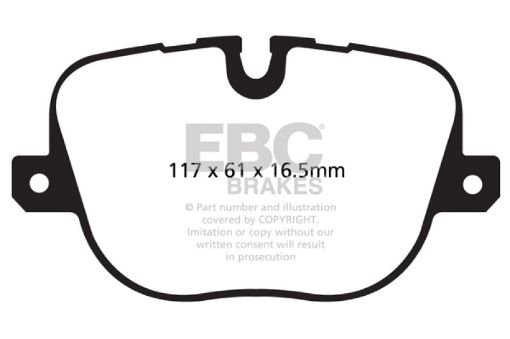 Picture of EBC 10 - 12 Land Rover Range Rover 5.0 Supercharged Extra Duty Rear Brake Pads