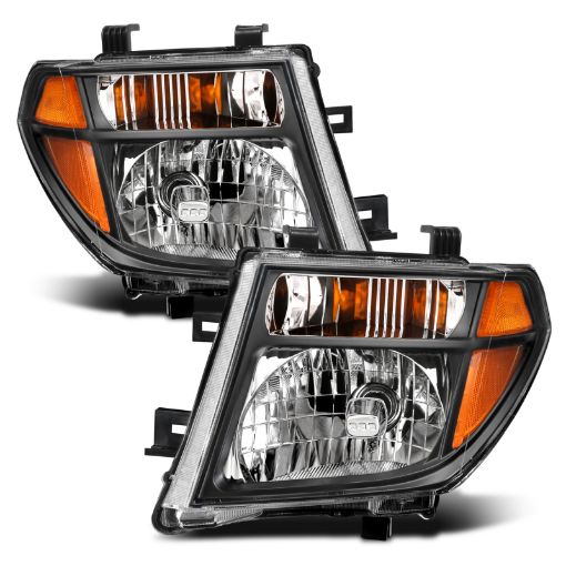 Picture of ANZO 2005 - 2008 Nissan Pathfinder Crystal Headlight Black Amber