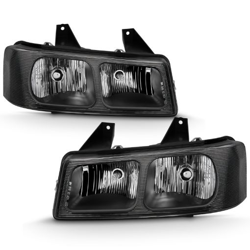 Picture of ANZO 2003 - 2017 Chevy Express Crystal Headlight Black