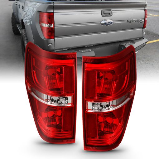 Picture of ANZO 2009 - 2014 Ford F - 150 Euro Taillight RedClear (WO Bulb)