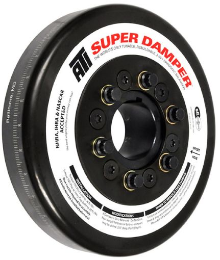 Picture of ATI Damper - 8.074in - Steel - John Deere - 466619 Tractor - Chevy Front - 3 Ring - Diesel