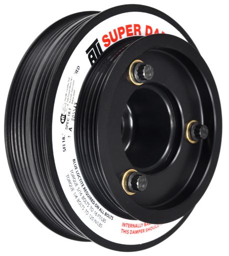 Picture of ATI Damper - 5.67in - Alum - (3) 4 Grv - Honda B - OEM Style - Bolt On Ps - 1Pc