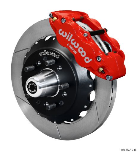 Picture of Wilwood Narrow Superlite 6R Front Big Brake Kit 12.88in GT Competition Series Rotor - Red