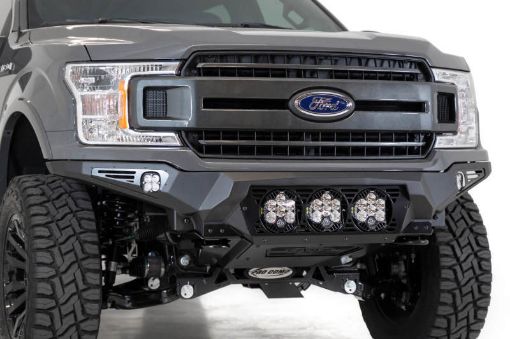 Picture of Addictive Desert Designs 18 - 20 Ford F - 150 Bomber Front Bumper w 3 Baja Designs LP6 Mounts