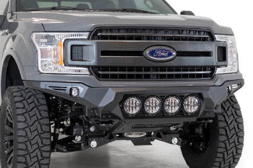 Picture of Addictive Desert Designs 18 - 20 Ford F - 150 Bomber Front Bumper w 4 Rigid 360 6IN Mounts
