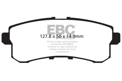Picture of EBC 11 - 13 Infiniti QX56 5.6 Extra Duty Rear Brake Pads