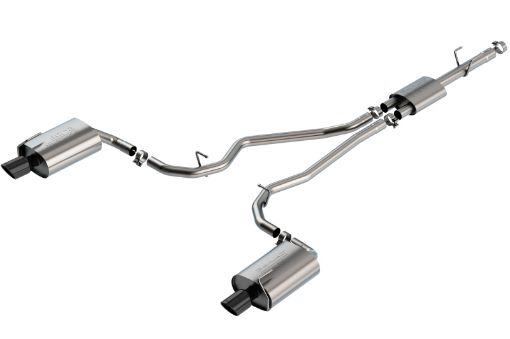 Picture of Borla 2020 Ford Explorer Limited Ecoboost 2.3L 2.25in S - type Exhaust - Black Chrome Tips