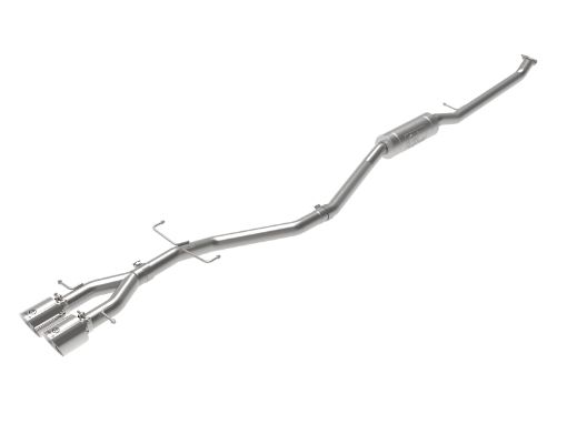 Picture of aFe Takeda 2.5in 304SS Cat - Back Exhaust System 17 - 20 Honda Civic SI Coupe L4 - 1.5L (t) - Polished Tip