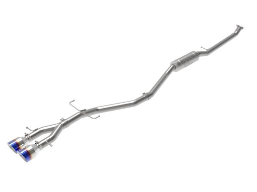 Picture of aFe Takeda 2.5in 304SS Cat - Back Exhaust System 17 - 20 Honda Civic SI Coupe L4 - 1.5L (t) - BL Flame Tip