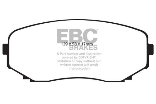 Picture of EBC 11 - 14 Ford Edge 2.0 Turbo Extra Duty Front Brake Pads