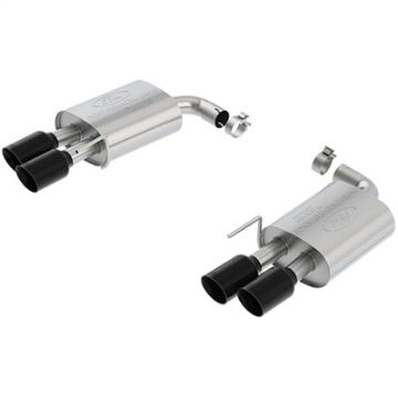 Picture of Ford Racing 18 - 19 Ford Mustang GT 5.0L Touring Muffler Kit w Black Chrome Exhaust Tips