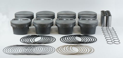 Picture of Mahle MS Piston Set Chevy LS Flat Top 327cid 3.79in Bor 3.622in Stk 6.098in Rd .945 Pin - 4.2cc 9.7CR