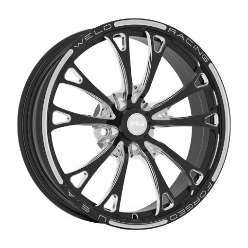 Picture of Weld V - Series 2.0 1 - Piece 18x6 5x4.5 BP 3.2in. BS Black Wheel - Non - Beadlock