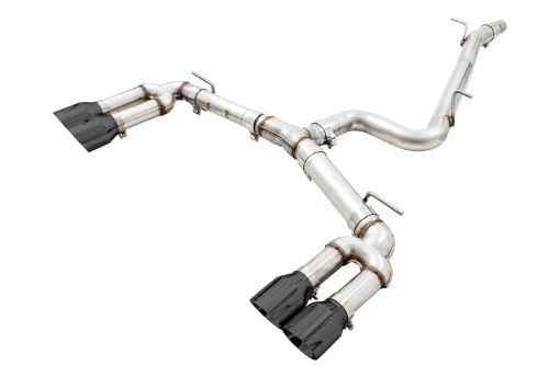 Picture of AWE Tuning Audi 8V S3 Track Edition Exhaust wDiamond Black Tips 102mm