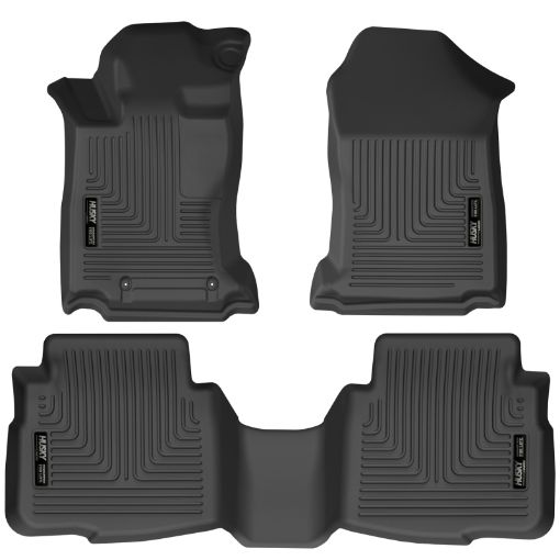 Picture of Husky Liners 2020 Subaru LegacyOutback WeatherBeater Black Front 2nd Seat Floor Liners