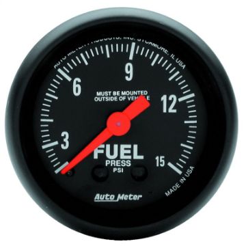 Picture of Autometer Z Series 2 - 116in 15 PSI Mechanical Fuel Pressure Gauge