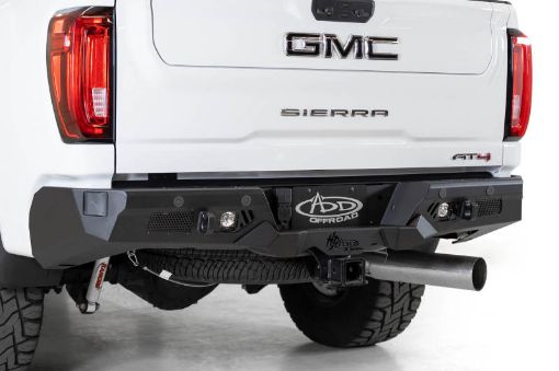 Picture of Addictive Desert Designs 2020 GM SierraSilverado 2500 Bomber HD Rear Bumper w Blind Spot Mounts