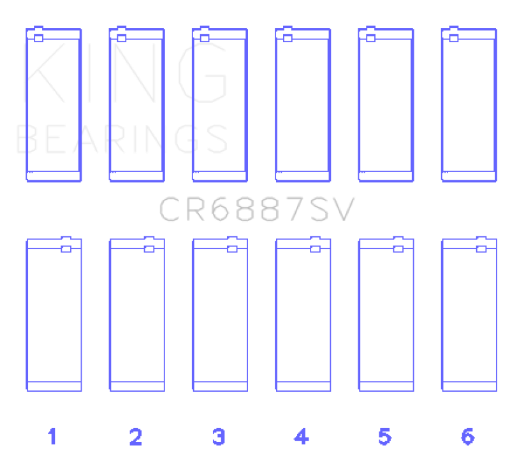 Picture of King BMW B58B30A Performance Rod Bearing Set